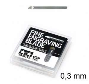 Fine Engraving Blade 0,3mm - Tamiya 74137