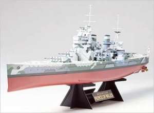 Model British Battleship Prince of Wales scale 1-350 