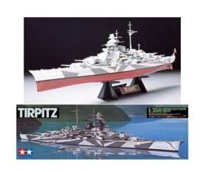 German Battleship Tirpitz in scale 1-350