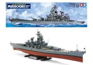 U.S. Battleship BB-63 Missouri in scale 1-350 