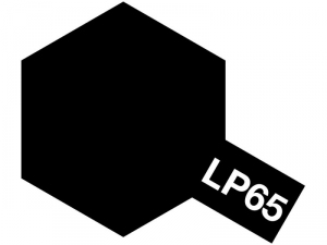 LP-65 Rubber Black - Lacquer Paint - 10ml Tamiya 82165