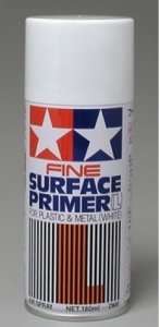 Fine Surface Primer L for plastic and metal - White 180ml