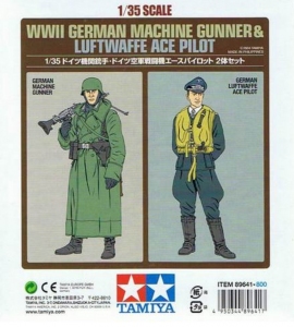 WWII German Machine Gunner and Luftwaffe Ace Piolot Tamiya 89641