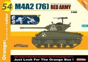 Dragon 9154 Tank Sherman M4A2 (76) Red Army - in scale 1-35