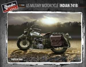 US Military Motorcycle Indian 741B Thunder Model 35003 in 1-35