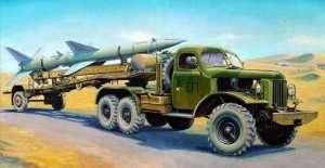 SA-2 Guideline Missile on Transport trailer in scale 1-35 