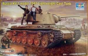Heavy tank KW-1 model 1942 lightweight cast turret trumpeter 00360