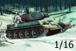 Soviet Tank T34/76 model 1942 in scale 1-16