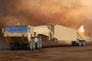 M983 Tractor with AN/TPY-2 X Band Radar in scale 1-35