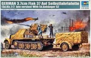 German 3.7cm Flak 37 auf Selbstfahrlafette in scale 1-35