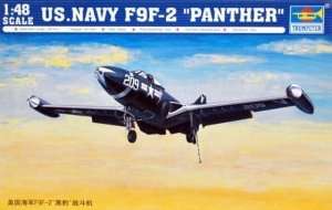 Model US Navy F9F-2 Panther in scale 1:48