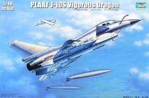 Model Chinese jet fighter PLAAF J-10S Vigorous Dragon 1:48