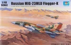 Model fighter Mig 23MLD Flogger-K in scale 1:48