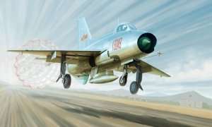 Model fighter J-7A in scale 1:48 