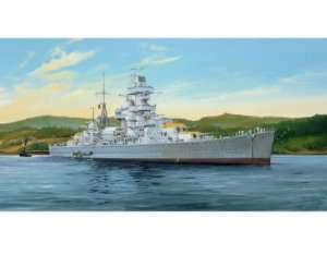 German Cruiser Admiral Hipper 1941 in scale 1-350