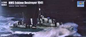 Model Destroyer HMS Eskimo in scale 1:350