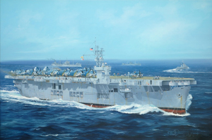 USS CVE-26 Sangamon model Trumpeter 05369 in 1-350