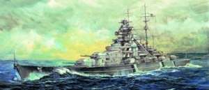Germany Bismarck Battelship 1941 model Trumpeter in 1-700