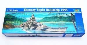 German Tirpitz 1944 Battleship in scale 1-700