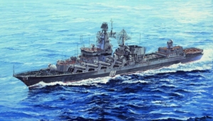 Russian Navy Slava Class Cruiser Marshal Ustinov model Trumpeter 05722