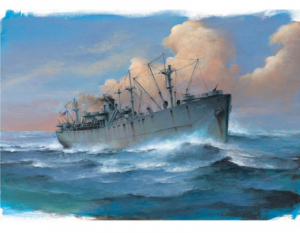 SS John W. Brown Liberty Ship model Trumpeter 05756 in 1-700 