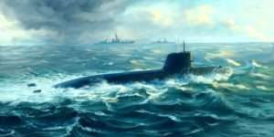 Japanese Soryu Class Attack Submarine in scale 1-144