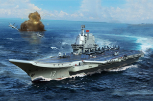 PLA Navy type 002 Aircraft Carrier model Trumpeter 06725 in 1-700