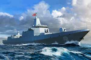 PLA Navy Type 055 Destroyer model Trumpeter 06729 in 1-700