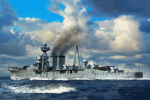HMS Calcutta model Trumpeter 06741 in 1-700