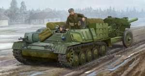 Model Soviet AT-P artillery tractor in 1:35 Trumpeter 09509