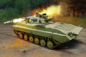 BMP-2M Berezhok Turret model Trumpeter 09558 in 1-35 