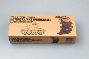 Trumpeter 2036 1:35 US T85E1 track for M24 