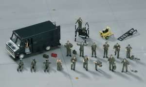 U.S. Pilot - Ground Crew Set in scale 1-72