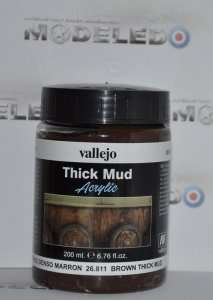 Vallejo 26811 Thick Mud - Brown Thick Mud