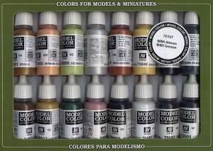 Vallejo 70107 Zestaw 16 farb Model Color - WWII Niemcy