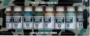 Vallejo 70126 Zestaw 8 farb Model Color - Panzer Aces 3 (Crew Uniforms)