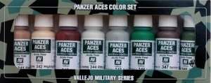 Vallejo 70129 Zestaw 8 farb Model Color - Panzer Aces 6 (Skintones, camouflage...)