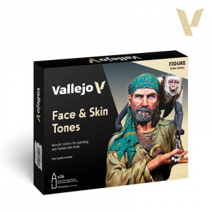 Vallejo 70258 Zestaw 16 farb Face & Skin Tones - Model Color