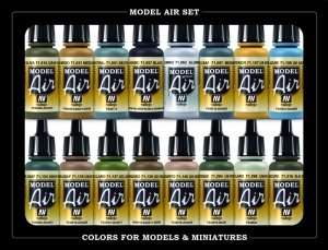 Model Air - USAAF WWII colors 16 x 17ml - Vallejo 71185
