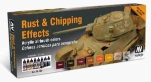 Model Air - Rust and Chipping Effects 8 x 17ml - Vallejo 71186