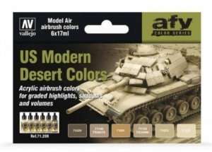 AFV Color Series - US Modern Desert Colors 6x17ml