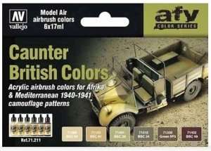 AFV Color Series - Caunter British Colors 6x17ml