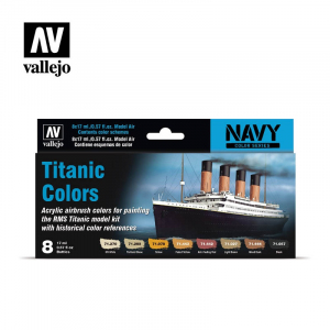 Vallejo 71646 Zestaw farb Titanic Colors 8 x 17 ml