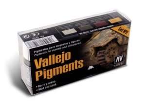 Vallejo 73197 - Pigment Set No.2 - Mud and sand - 4x30ml