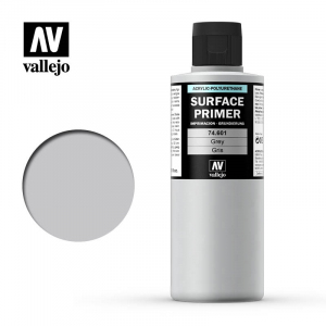 Vallejo 74601 Surface Primer - Grey 200 ml