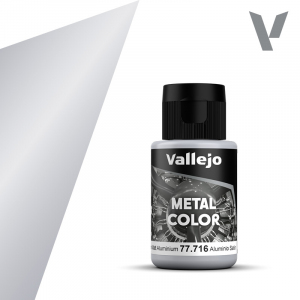 Semi Matt Aluminium 32ml Acrylic paint Metal Color Vallejo 77716