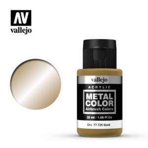 Gold 32ml Acrylic paint Metal Color Vallejo 77725