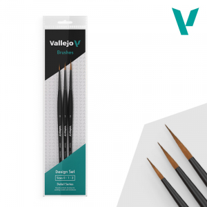 Vallejo B02991 Design Brush Set (0,1,2) - Detail Series