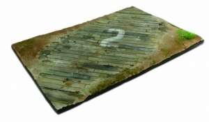 Wooden airfield surface 31x21cm - scale 1-35