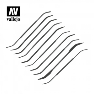 Vallejo T03003 Zestaw pilników iglaków zakrzywionych 10 szt